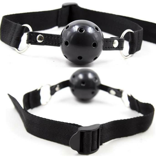 Ohmama fetish black fabric breathable ball gag bondage more excitement sex toys