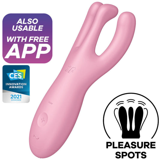 Threesome vibrator 4 satisfyer sex toys for couple woman g-spot hot orgasm new