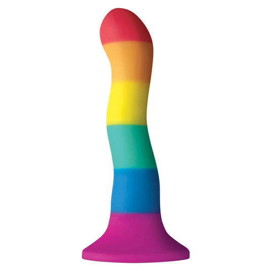Pride – Wellendildo, LGBT-Flagge, 17 cm, Sexspielzeug