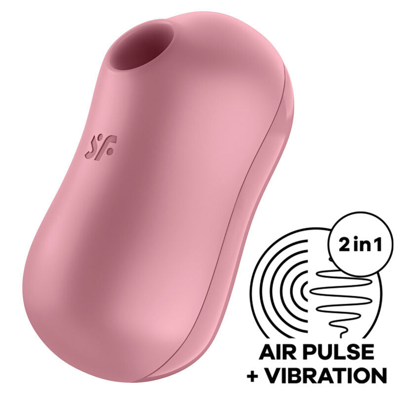 Satisfyer Cotton Candy Air Pulse Stimulator Vibrator, rosa Klitorisstimulation, Sexspielzeug