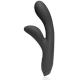 Je joue Hera Flex Rabbit Vibrator, schwarzes Sexspielzeug zur Stimulation der Klitoris