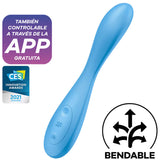 Satisfyer G-Spot Flex 4+ Multivibrator Connect App, blaues Sexspielzeug, G-Punkt-Stimulation