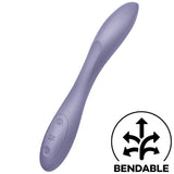 Satisfyer g-spot flex 2 multi vibratore viola stimola il punto G clitoride sex toy flessibile