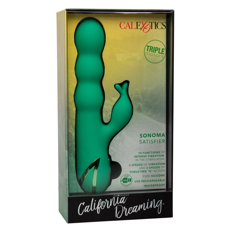 Calex sonoma satisfier green powerful g-spot sex toy vibrating massager