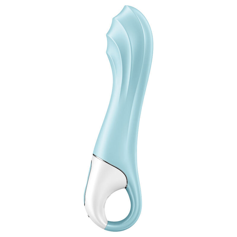 Satisfyer air pump vibrator 5+ inflatable g-spot blue vibrator app sex toy