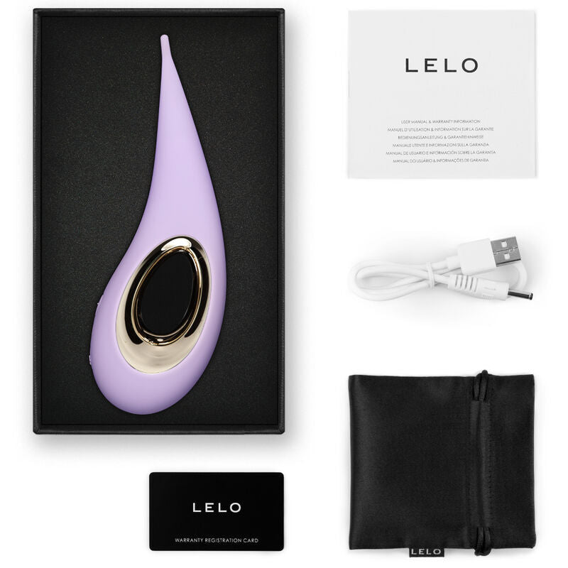 Lelo dot vibrator clitoral stimulator sex toy lilac