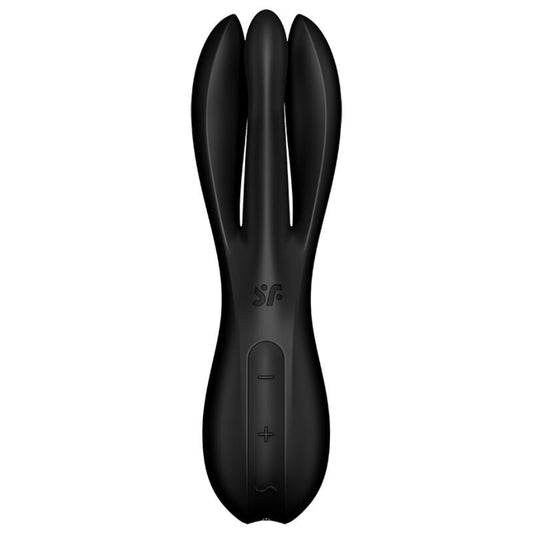 Satisfyer threesome 2 vibrator black sex toy clitoris stimulation waterproof