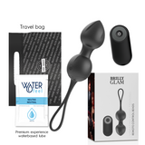 Brilly glam vibrating kegel beads remote control sex toy women black
