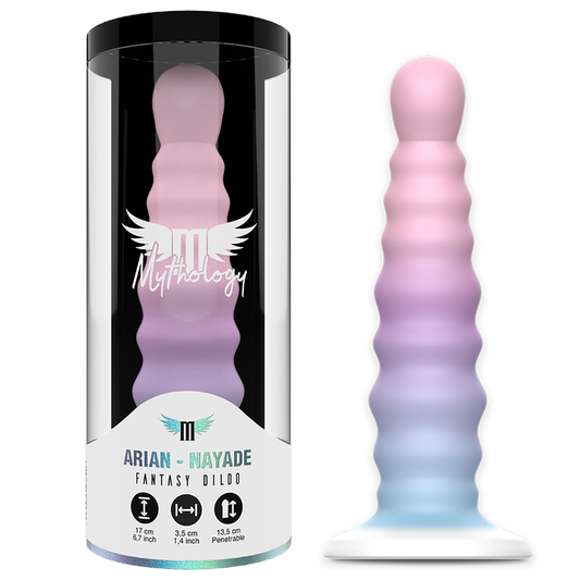 Mitologia arian nayade fantasy dildo M base di aspirazione per sex toy morbido super flessibile