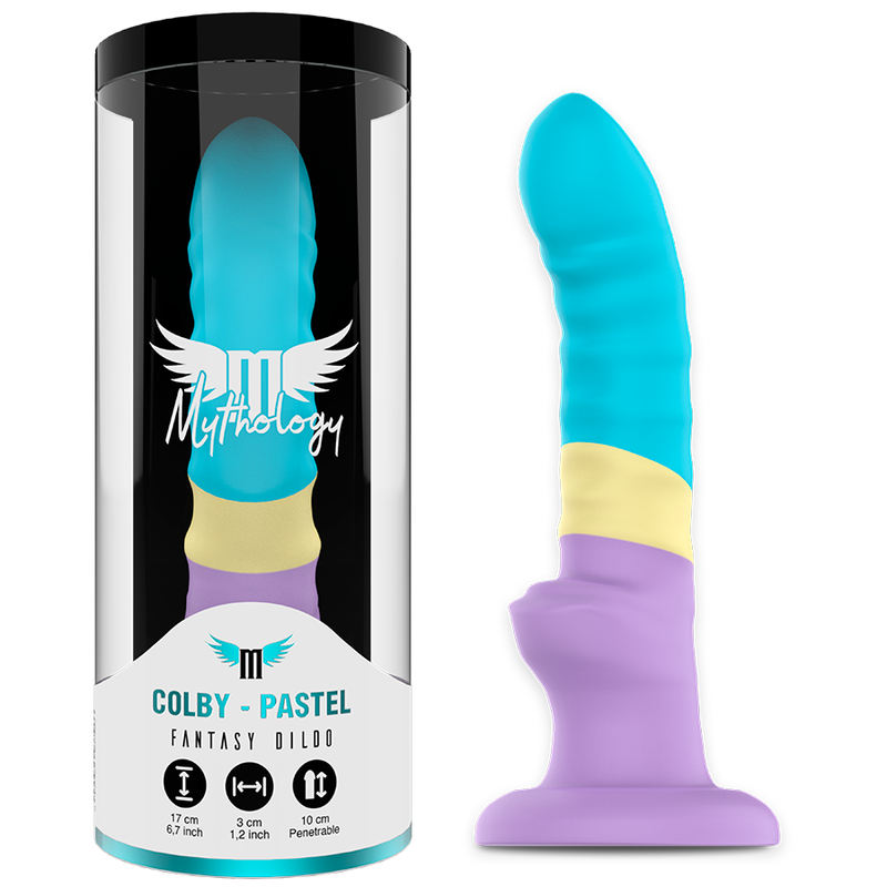 Mythology colby pastel fantasy dildo M suction cup super flexible sex toy