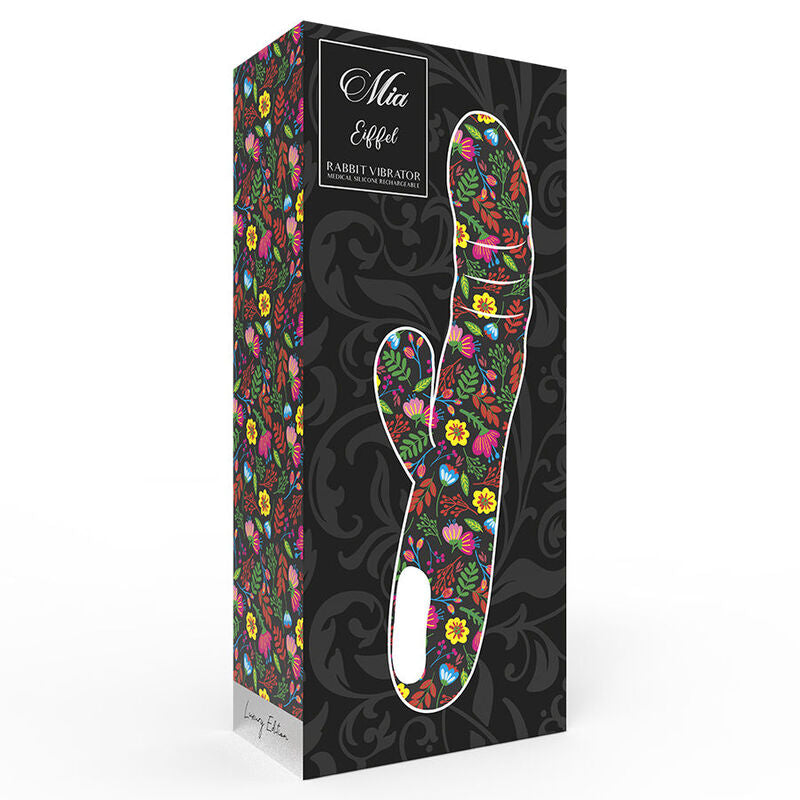 Mia eiffel vibratore rotante multivelocità blu turchese con vibratore punto G coniglio adulto