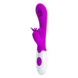 Pretty love moth rabbit licking&vibrating purple sex toy stimulator clitoris massager