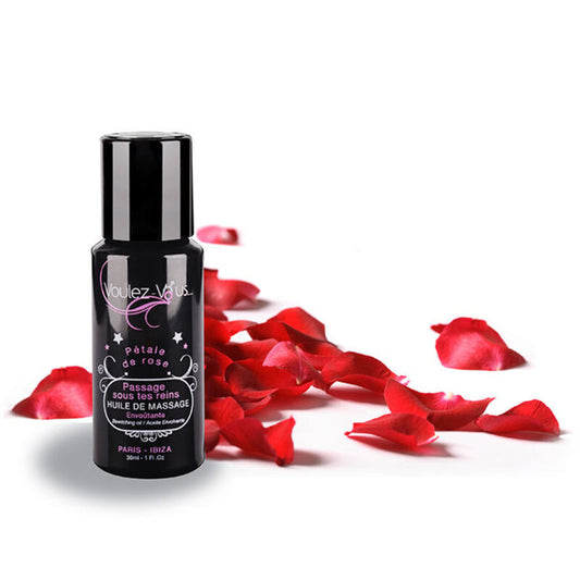 Olio da massaggio accattivante Voulez-vous - petali di rosa 30ml