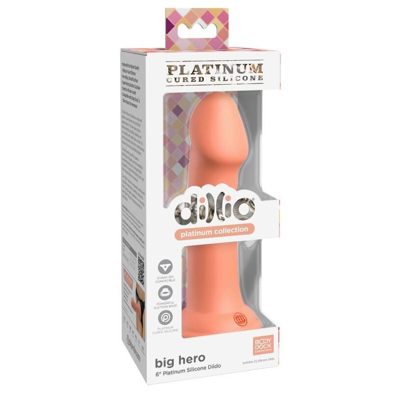 Pipedreams big hero 15,24 cm giocattoli sessuali con ventosa arancione