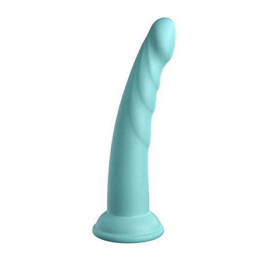 Pipedreams schlanker Seven-Dildo, 17,78 cm, grünes Sexspielzeug mit Saugnapf