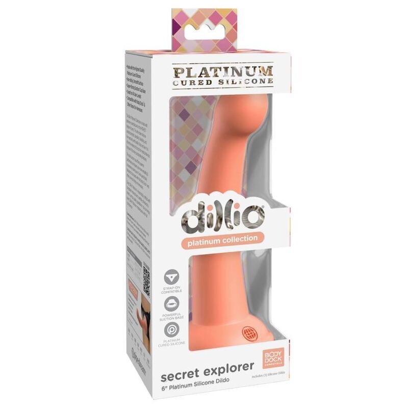 Pipedreams Secret Explorer 15,24 cm orangefarbenes Sexspielzeug mit Saugnapf