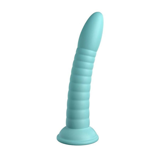 Pipedreams Wild Thing-Dildo, 17,78 cm, grünes Sexspielzeug mit Saugnapf