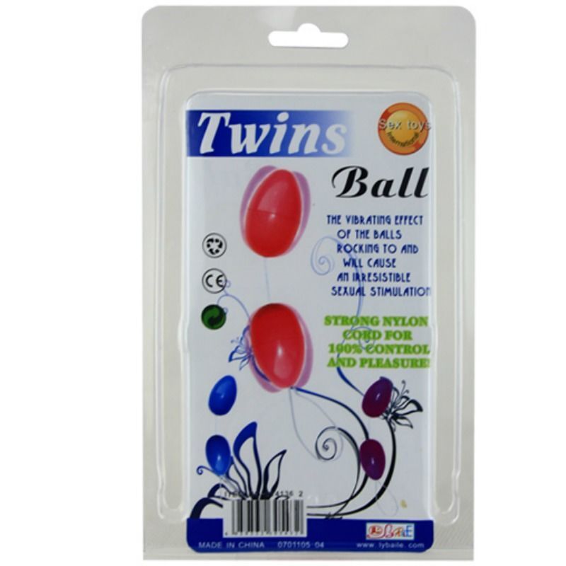 Twins ball anal beads pink sex for men women anal stimulation vibrating effect