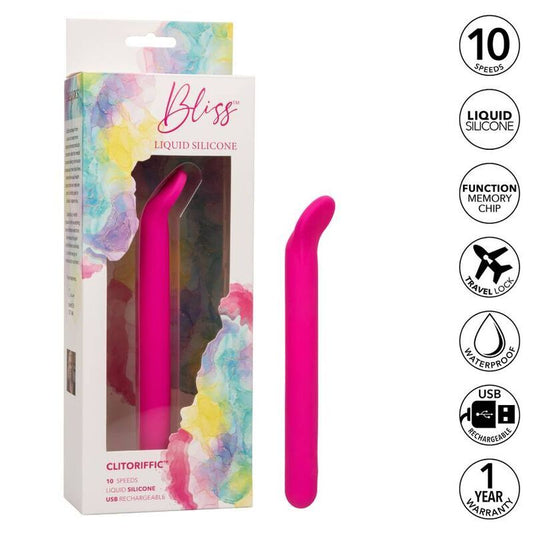 California exotics bliss clitoriffic pink sex toy liquid silicone