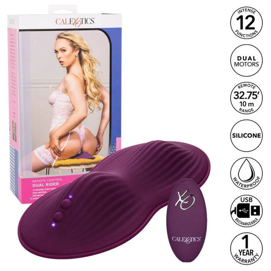 California exotics remote control dual rider massager vibration functions sex toy