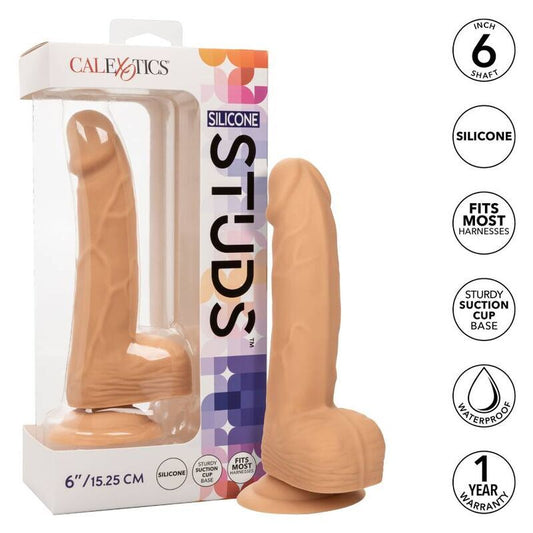 Borchie in silicone esotiche della California 15,24 cm giocattoli realistici per il sesso con dildo in pelle