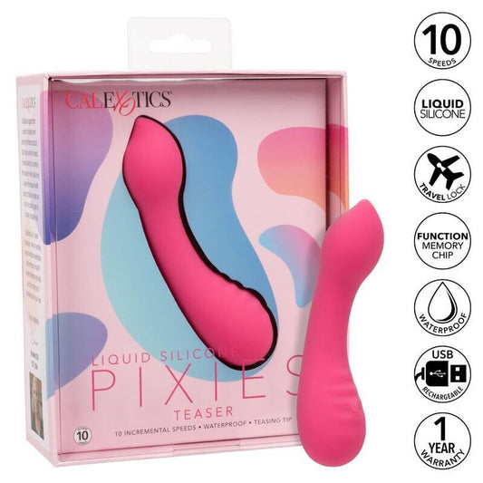 California exotics pixies teaser pink curve sex toy massager speed vibration