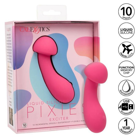 California exotics pixies exciter pink double-sided massager sex toy