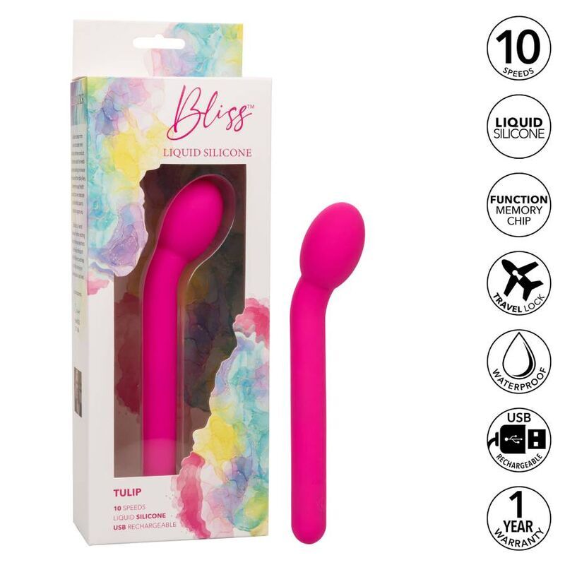 California Exotics Bliss Tulip Pink Curve als Sexspielzeug zur G-Punkt-Stimulation