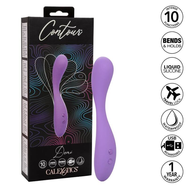 California exotics contour demi violet massager 10 functions vibration sex toy