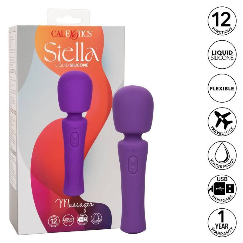 California exotics stella massager violet stimulation vibration sex toy