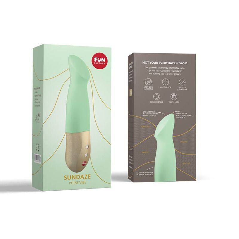 Stimolare il giocattolo del sesso del vibratore al pistacchio con vibrazione dell'impulso del sundaze di Fun Factory