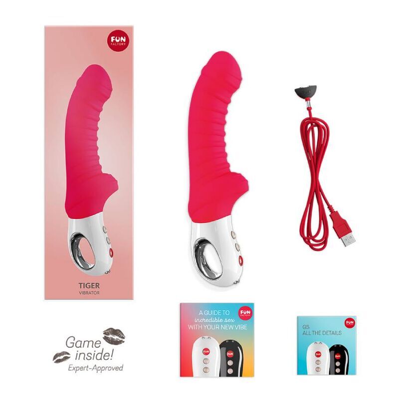 Fun factory tiger G5 vibrator india red stimulate g-spot curve sex toy