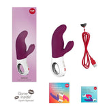 Fun factory miss bi doppio vibratore uva bianca clitoride g-spot giocattolo del sesso