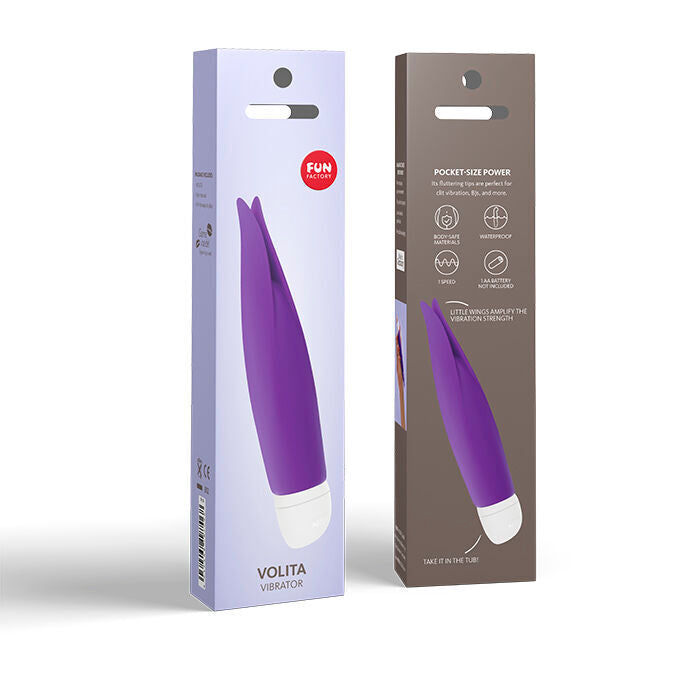 Fun factory volita mini vibratore viola stimolatore sex toy multivelocità