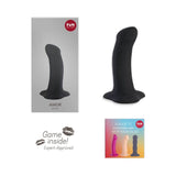 Fun factory - amor dildo black silky smooth flexible for vaginal and anal