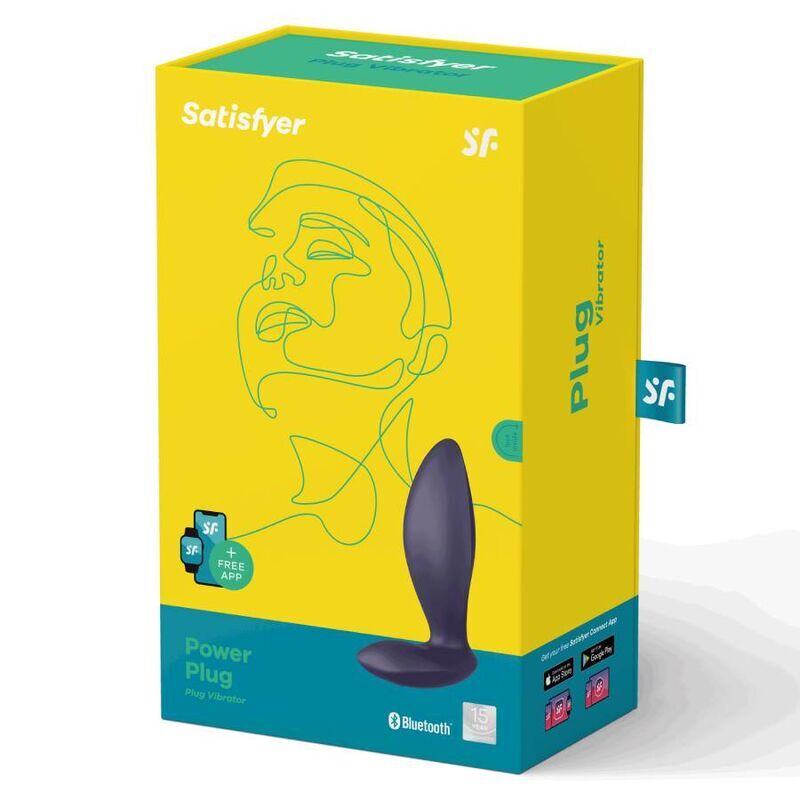 Satisfyer power plug black sex toy anal plug vibrator stimulator for women men