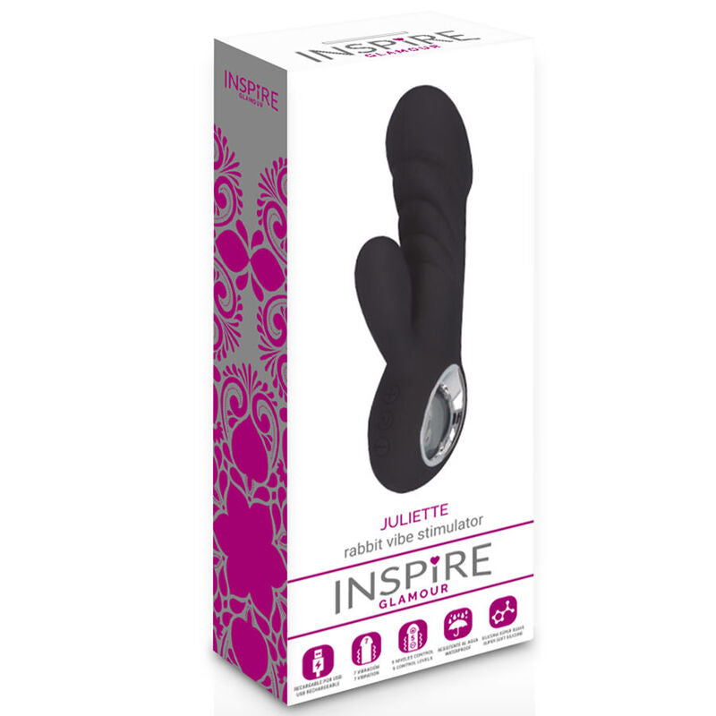 Sex toy inspire glamour juliette black rabbit stimulator vibrator g-spot