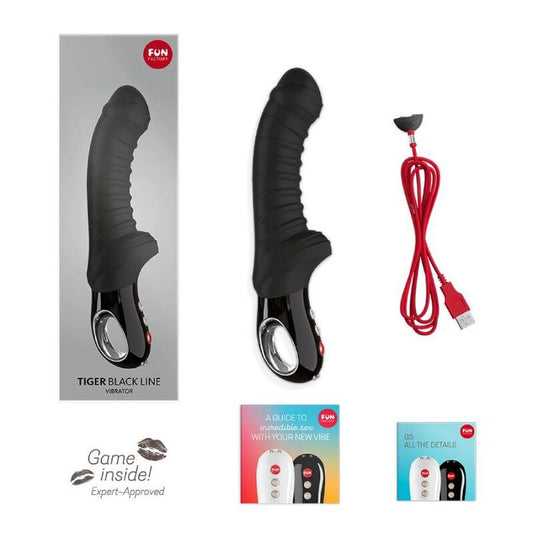 Fun Factory vibratore Tiger linea nera curva per sex toy punto G