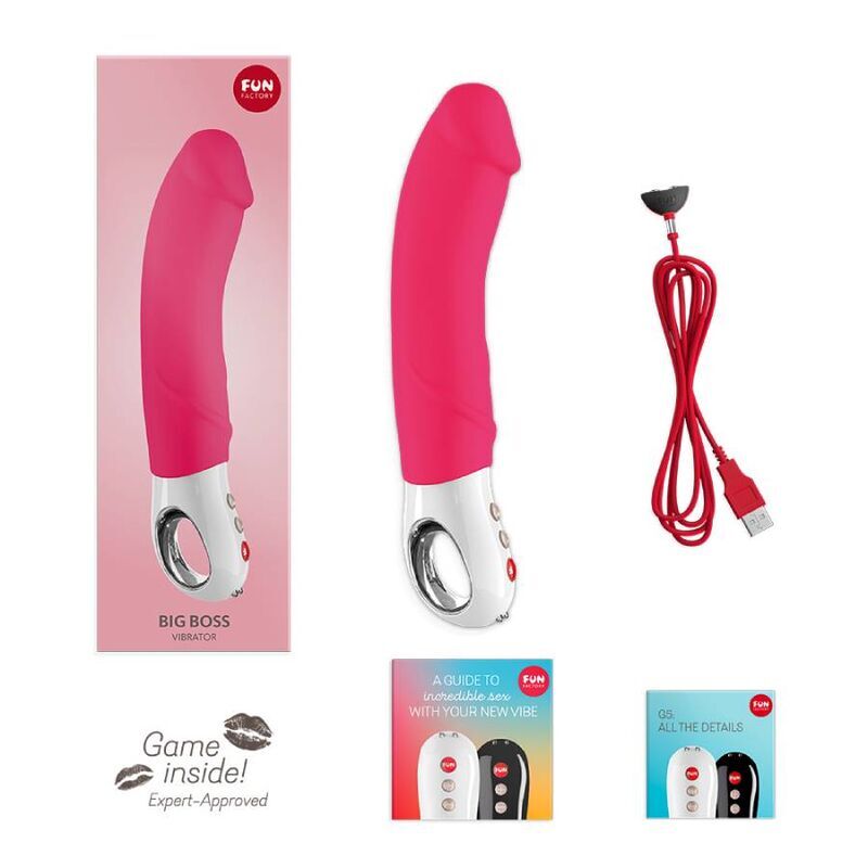 Fun factory big boss G5 vibrator pink flexible sex toy curve stimulation