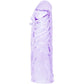 Penis sleeve purple realistic in silicone adaptable 13cm