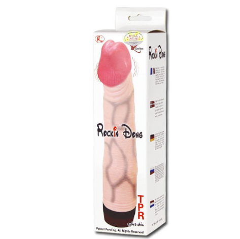 Vibratore femminile a dondolo dong pene cybers-re multi-velocità realistico potente I