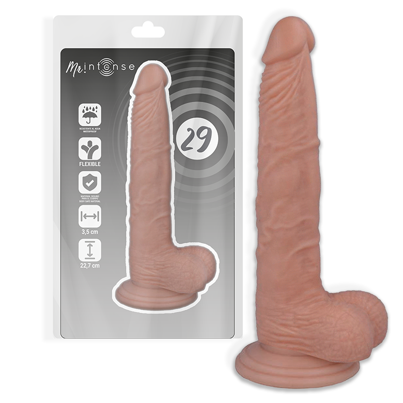 Mr Intense 29 realistischer Dildo natur 22,7 -O- 3,5cm weich flexibel