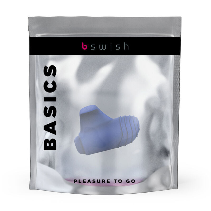 B swish - massaggiatore giocattolo sessuale con vibratore da dito blu di base
