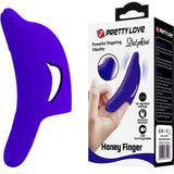 Pretty Love Delphini leistungsstarker Fingerstimulator dunkelblaues Sexspielzeug aus Silikon