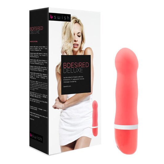 B swish - bdesired vibratore deluxe corallo sex toy per donne