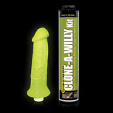 Clona un clonatore di pene verde luminescente con vibratore divertente coppia di giocattoli sessuali