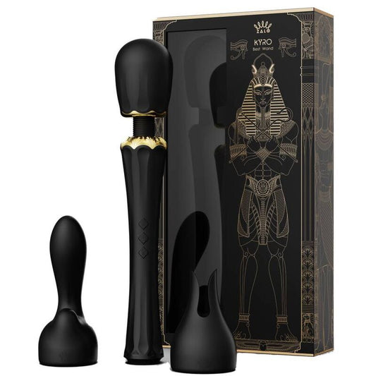 Zalo kyro wand massager black vibration sex toy stimulation g-spot silicone