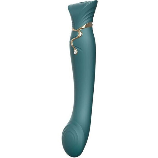 Zalo queen g-spot pulsewave vibrator sex toy luxury silicone green