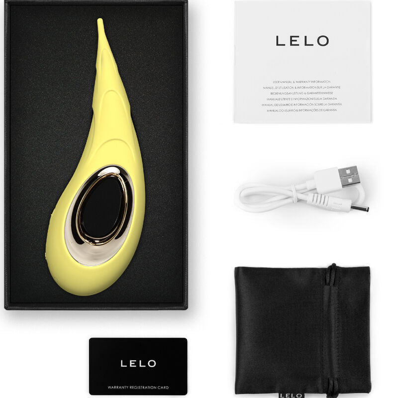 Lelo dot cruise giallo stimolatore clitorideo vibratore sex toy morbido