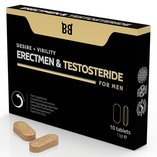 Blackbull by spartan erectmen&testosteride power and testosterone for men 10 capsules